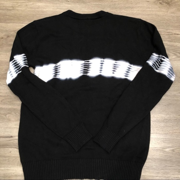 Great Condition XRay Tie Dye Knit Black Sweater - Size Small - Picture 3 of 4